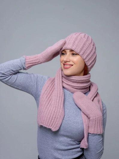 Комплект «Родос» (шапка + шарф + варежки)