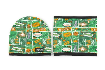 Комплект детский «Лейк» (шапка+воротник) Зелень